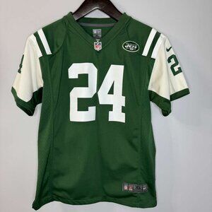 Darrelle Revis New York Jets  Green Nike Game Jersey Youth XL